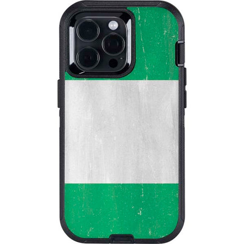 Nigeria Flag Distressed Otterbox Defender iPhone Skin
